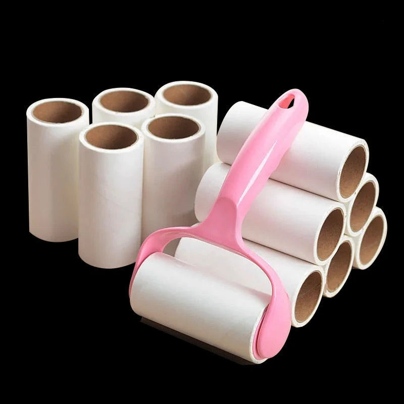 Clothes Lint Dust Sticky Tool Lint Roller Clothes Carpet Sofa Bed Hair Remover Cleaning Tools Essential for Pet-owning Families